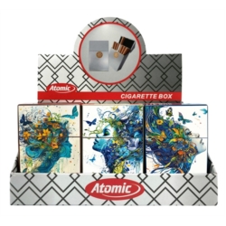 Boite étui paquet 20 cig 85mm plastique décors Nature 12/240