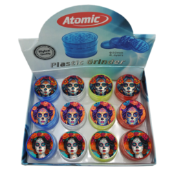 Broyeur à tabac plastique 50mm 4 parts décors La Catrina 12/240