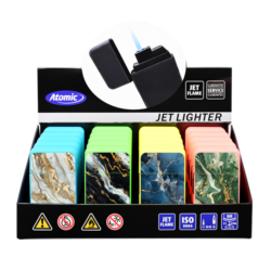 Briquet Atomic jet flamme new Scuba néon Marbrés 20/400