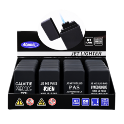 Briquet Atomic jet flamme new Scuba noir Expressions 20/400