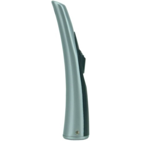 BRIQUET ALLUME TOUT A GAZ CURVEE CHROME/NOIR MAT 12/120*