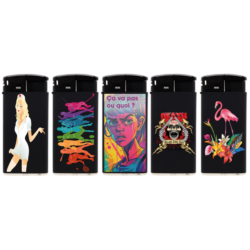 Briquet Atomic Large électronique noir Surprise 25/500