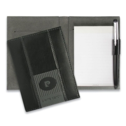 MINI BLOC NOTES PORTE CARTES CUIR NOIR PIERRE CARDIN MATIGNON*