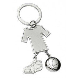 PORTE CLEFS METAL BRELOQUES MAILLOT BASKET 