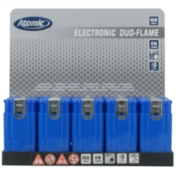 BQ ATOMIC 2 FLAMMES TURBO/PIEZO BLEU OP 25/800*