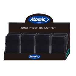 Briquet Atomic Essence métal noir mat 12/360