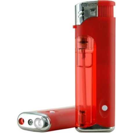 BRIQUET ATOMIC ELECTRONIQUE AVEC LAMPE LED ROUGE MAT 50/1000