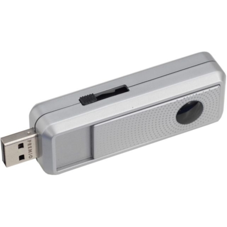 BRIQUET PREMIO SANS FLAMME CLE USB GRIS 12/144*