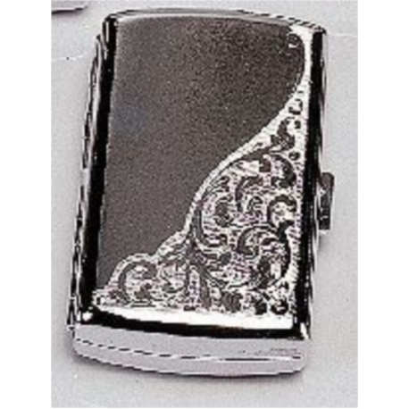 ETUI CIGARETTES CONEY FLORAL CHROME /8*