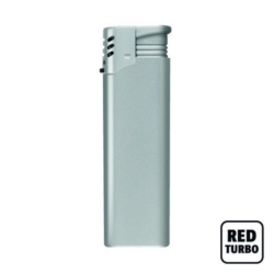 BRIQUET ATOMIC TURBO PLASTIQUE COLORIS ARGENTE 50/100