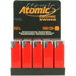 BRIQUET ATOMIC ELECTRONIQUE SWING OPAQUE ROUGE 50/1000