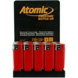 BRIQUET ATOMIC ELECTRONIQUE OUVRE BOUTEILLE ROUGE 50/1000*