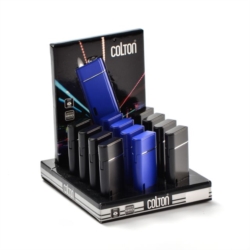 BRIQUET COLTON TURBO RED FLAMME BLEU & NOIR 13/260*