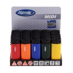 BRIQUET ATOMIC ELECTRONIQUE MIDI 5 COLORIS OPAQUES 50/1000