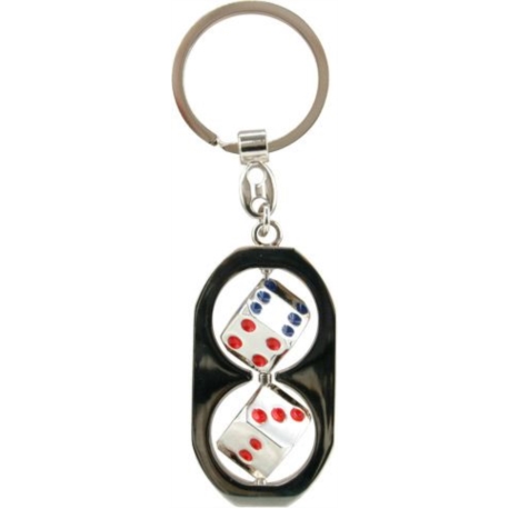 PORTE CLEFS METAL AVEC 2 DES MOBILES 12/240*