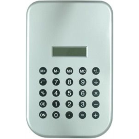 MAXI CALCULATRICE COLORIS ARGENT 10/200*