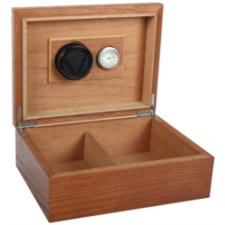 Cave à cigares marron pour 20 cigares 24x18,3x8,8 cm 1/8