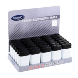 BRIQUET ATOMIC MAXX RECHARGEABLE BLANC / TOP NOIR 30/600