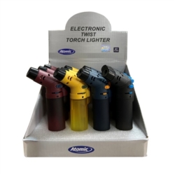Briquet Atomic de table jet flamme chalumeau twist dégradés 12/144