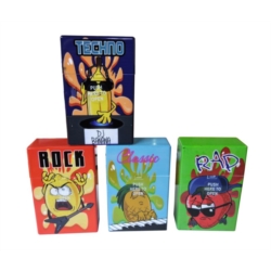 ETUI PAQUET DE CIGARETTES PLASTIQUE DECORS HUMOUR FRUITS 12/240