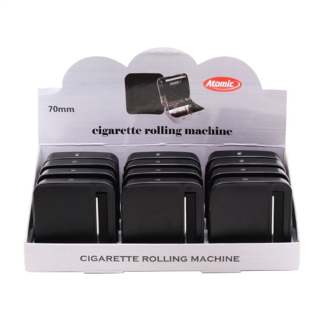 ROULEUSE CIGARETTE 70 MM METAL COLORIS NOIR 12/120