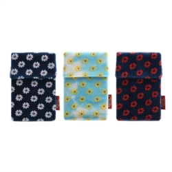 ETUI POUR PAQUET DE 20 CIGARETTES TISSU JEANS & FLEURS 12/240