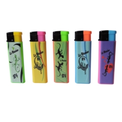 BRIQUET PLASTIQUE 5 DECORS GECKO LA REUNION  50/1000