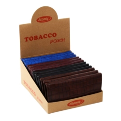 BLAGUE A TABAC XL FACON CUIR CROCO 4 COLORIS ASSORTIS 12/240