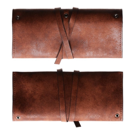 POCHETTE POUR PIPE MULTIFONCTION EN PVC MARRON 5/50