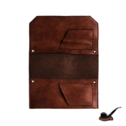 POCHETTE POUR PIPE MULTIFONCTION EN PVC MARRON 5/50