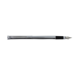 Stylo plume Pierre Cardin Kingstown chromé guilloché