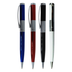 Stylo Bille Pierre Cardin Berlin 4 couleurs Bleu,rouge,noir et blanc