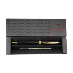 Stylo bille Pierre Cardin Quito doré/noir mat