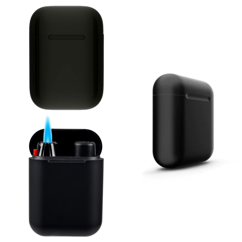 Briquet Atomic Jet Pod jet flamme rubber noir 25/500