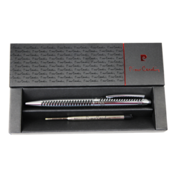 Stylo Bille Pierre Cardin New York chromé/noir