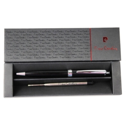 Stylo bille Pierre Cardin Quito chromé/noir mat