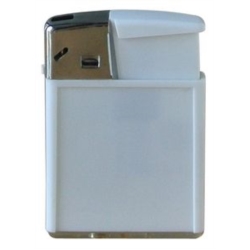 BRIQUET ATOMIC PIEZO DOMING SQUARE COLORIS BLANC 25/500