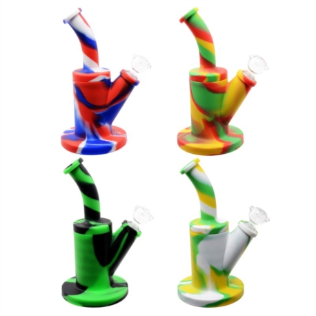 PIPE A EAU EN SILICONE 22 CM 4 COLORIS MULTICOLOR 1/24