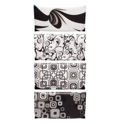 Blague à tabac XL façon cuir décors Black and white 12/240