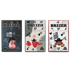 Boite paquet 20 cigarettes décors Breizh 12/240