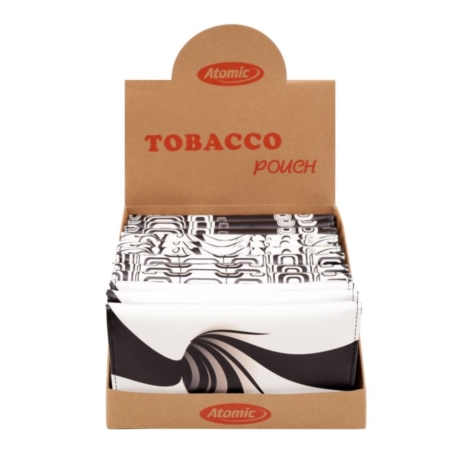 BLAGUE A TABAC XL FACON CUIR DECORS BLACK & WHITE 12/240