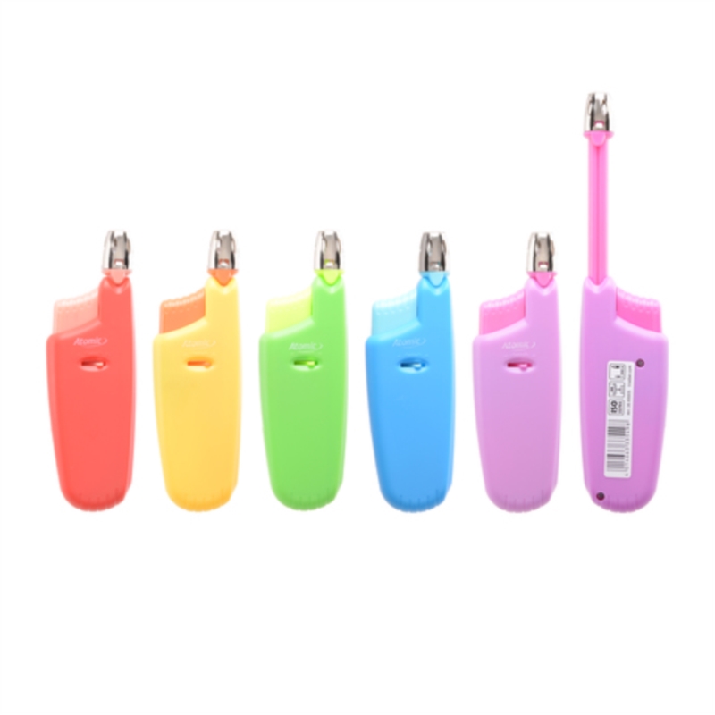 BRIQUET ATOMIC ALLUME TOUT A GAZ COLORIS NEONS ASSORTIS 25/500