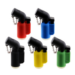 Briquet Atomic 2 - double jet flamme réservoir + chaine...