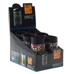 Cendrier Atomic en verre décors La Catrina HT 15 cm 6/72