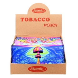 Blague à tabac Mini imitation cuir design Champignons 6/120