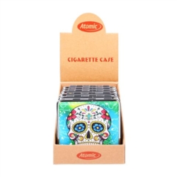 Etui pour cigarettes en métal décors Catrina 6/120