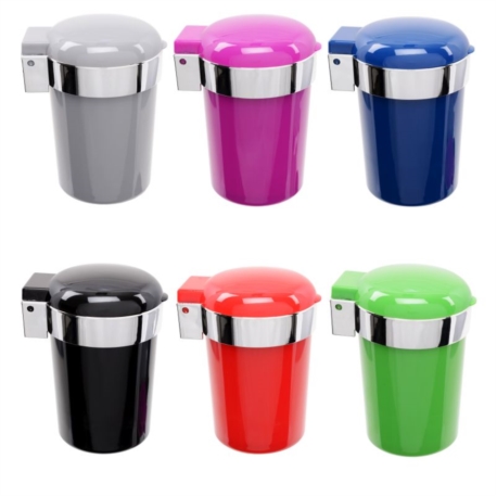 CENDRIER DE VOITURE AVEC LAMPE LED 6 COLORIS ASSORTIS 6/120