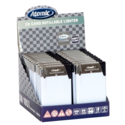 BRIQUET ATOMIC EXTRA PLAT RECHARGEABLE BLANC 20/400*