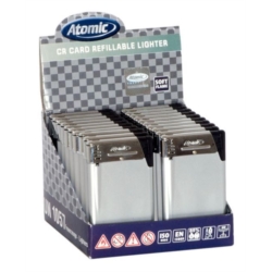 BRIQUET ATOMIC EXTRA PLAT RECHARGEABLE ARGENTE 20/400