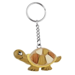 PORTE CLES MINI EN BOIS TORTUE 80X60X15 MM 